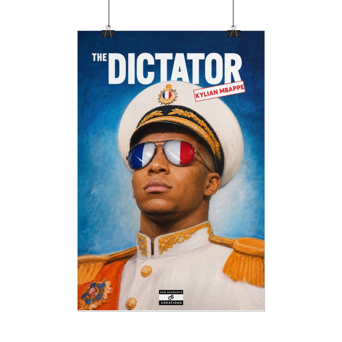 The Dictator Poster | Kylian Mbappé France Football Wall Art