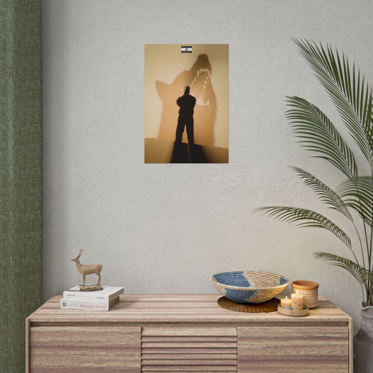 Shadow Beast Poster | Baby Keem Conceptual Music Wall Art