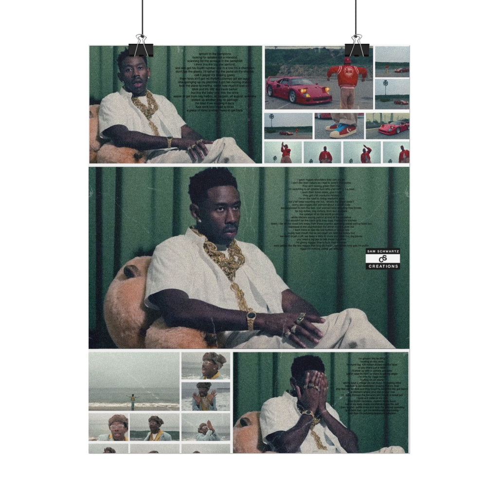 Luxury Tyler Poster | Tyler, the Creator Wall Art