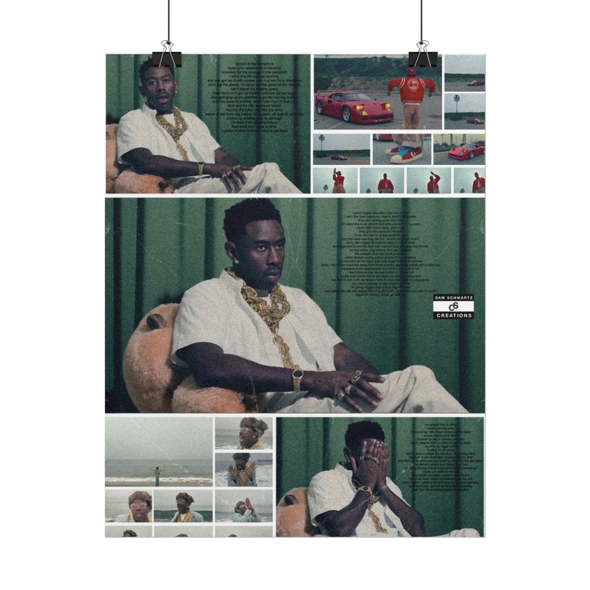 Luxury Tyler Poster | Tyler, the Creator Wall Art
