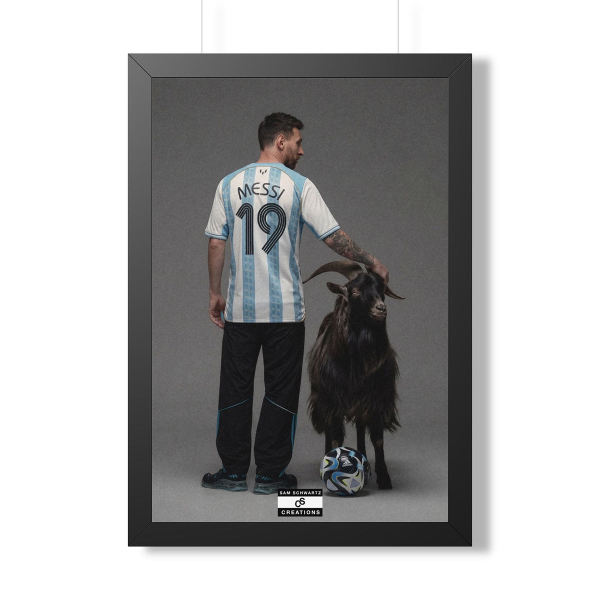 GOAT x GOAT — Framed Messi Wall Art