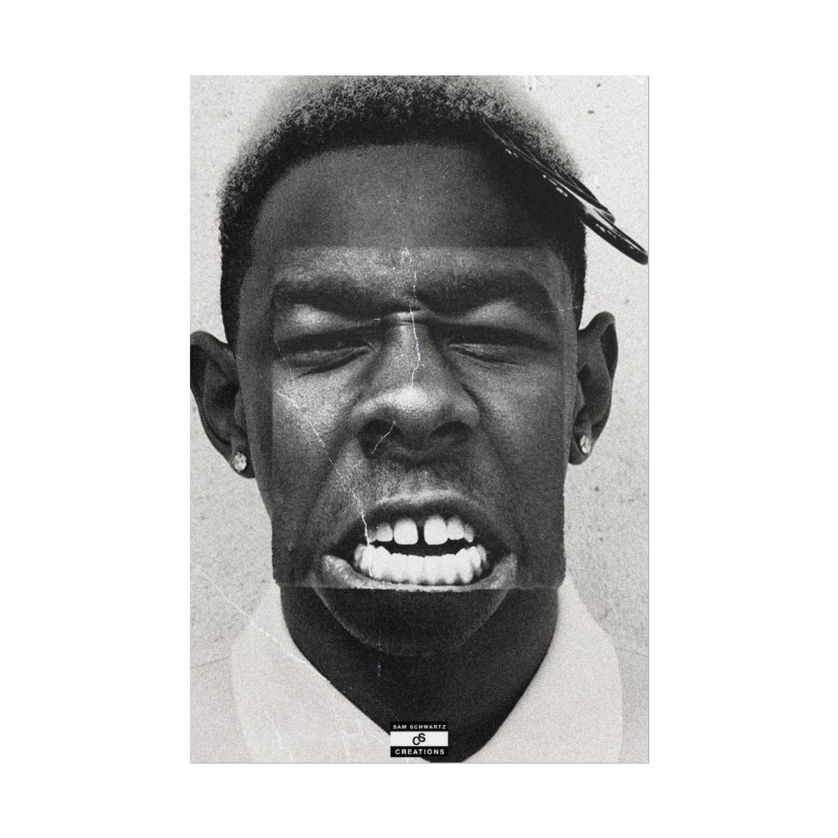 Monochrome Tyler Poster | Tyler, The Creator Art