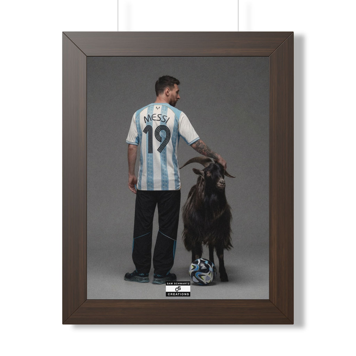 GOAT x GOAT — Framed Messi Wall Art
