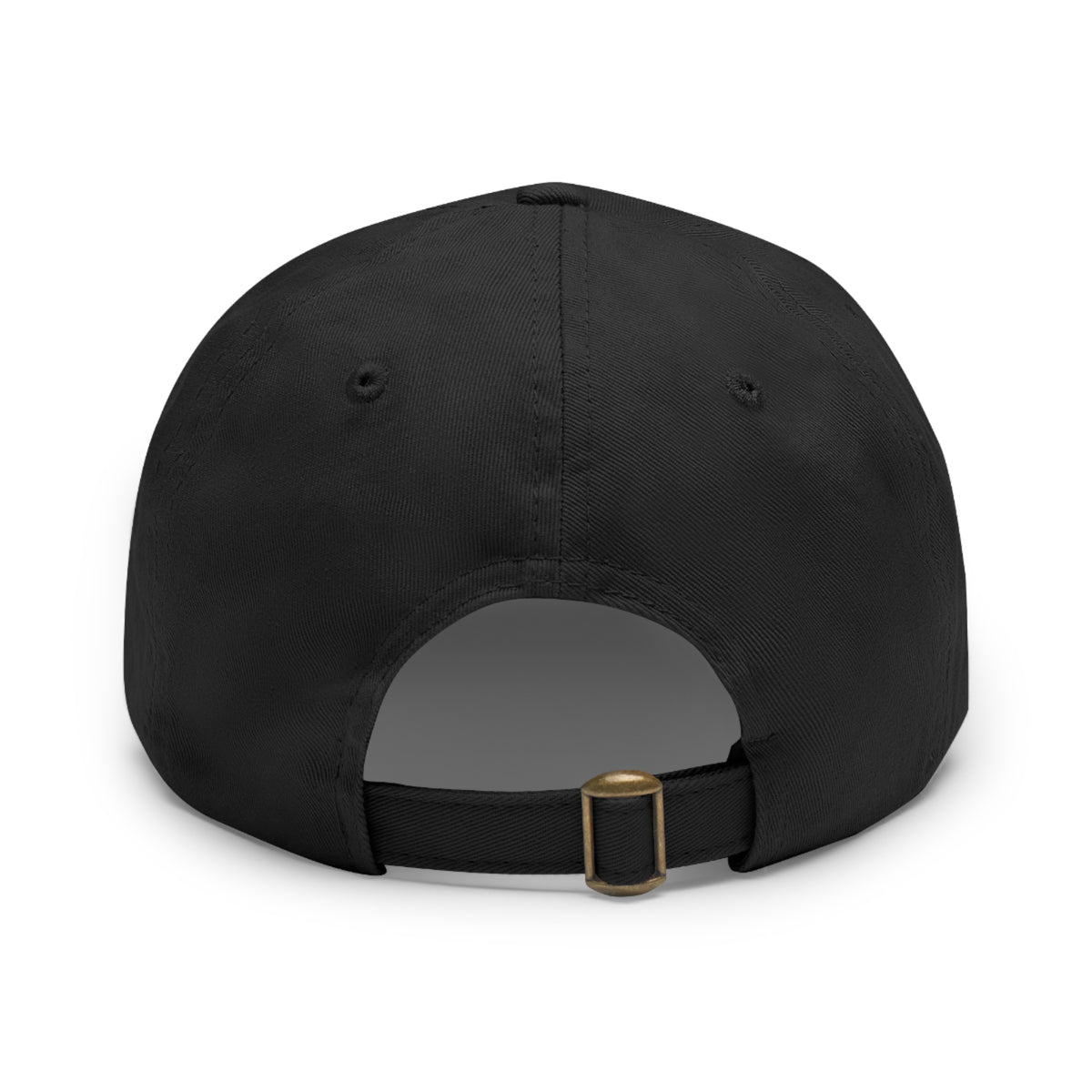 Round Leather Sam Schwartz Creations Patch Hat — Monogram Sam Schwartz Creations Casual Baseball Cap