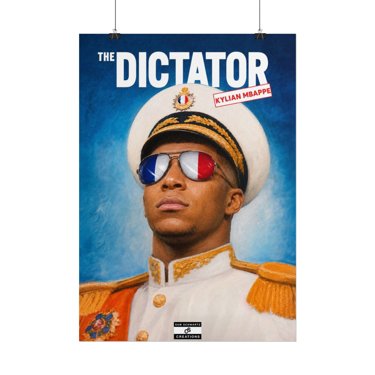 The Dictator Poster | Kylian Mbappé France Football Wall Art