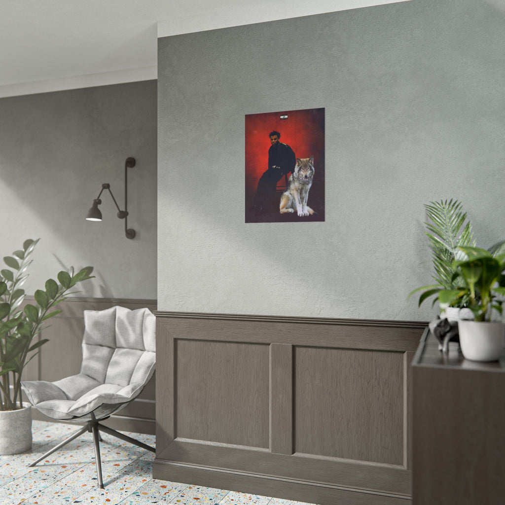 Casino Wolf Poster | Music Baby Keem and Wolf Wall Art