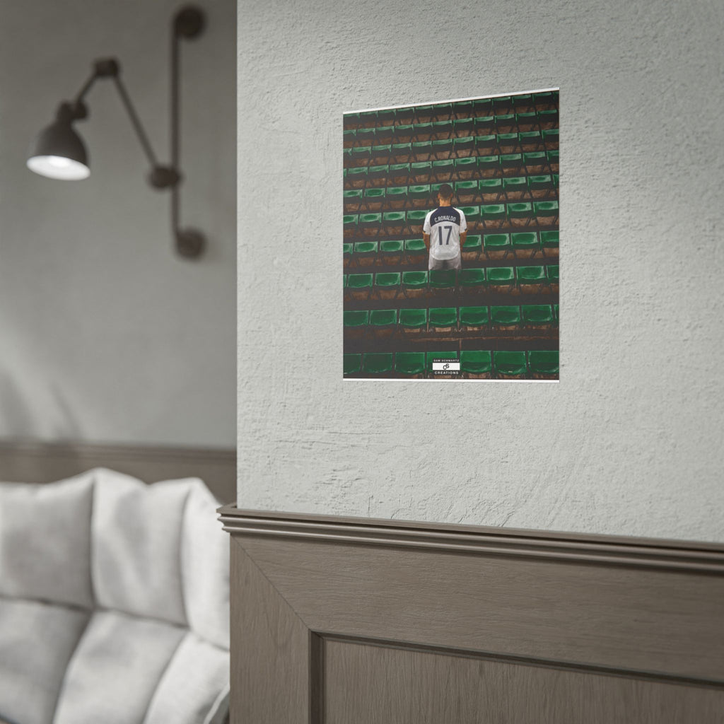Before the Noise Poster | Young Cristiano Ronaldo Football Wall Art
