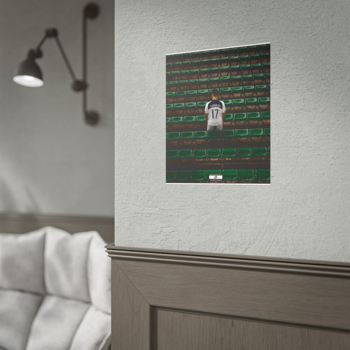 Before the Noise Poster | Young Cristiano Ronaldo Football Wall Art