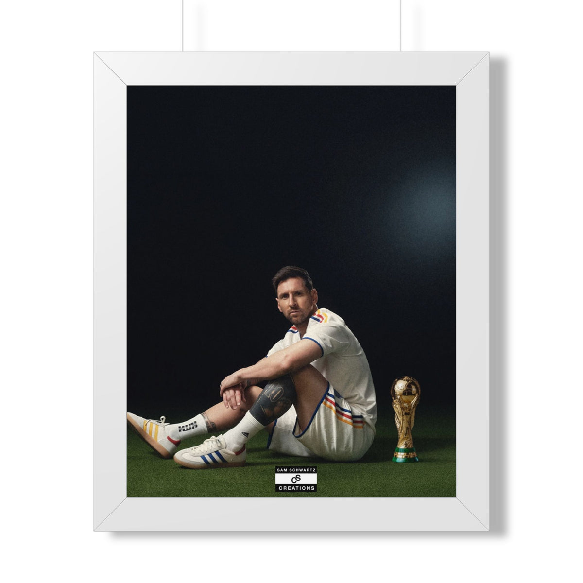 Messi x World Cup Framed Poster — Framed GOAT Wall Art