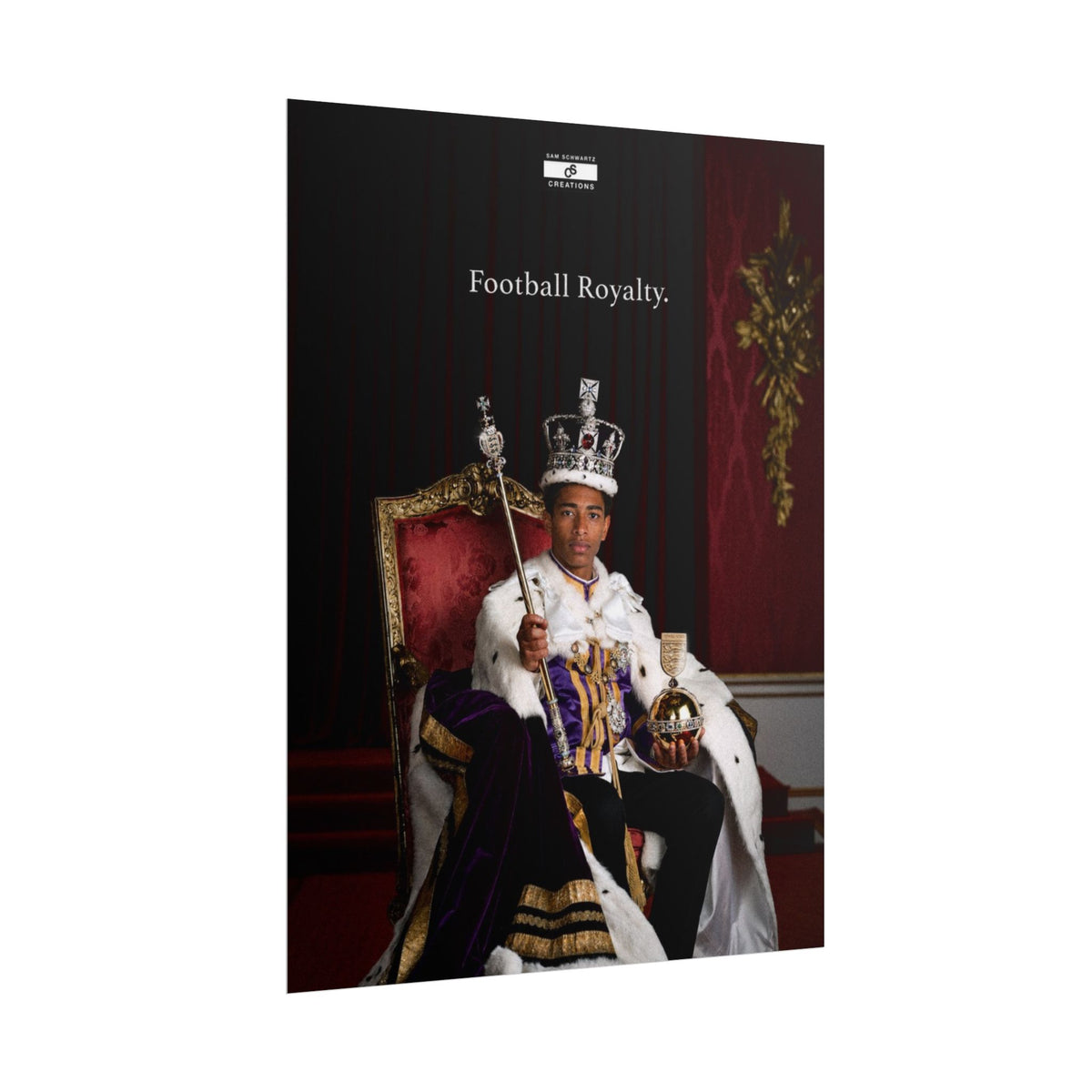 Football Royalty Rolled Poster