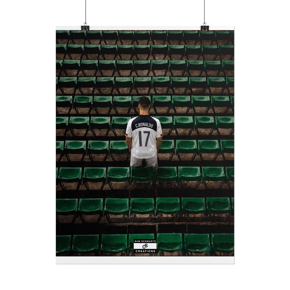 Before the Noise Poster | Young Cristiano Ronaldo Football Wall Art