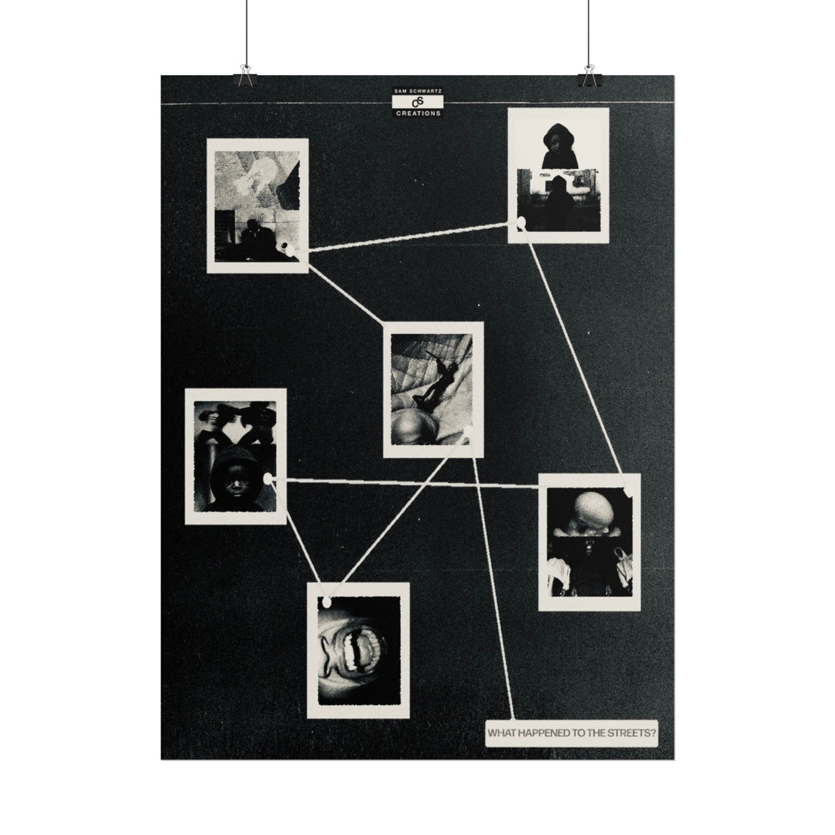 Street Evidence Poster | Conceptual Hip-Hop Wall Art