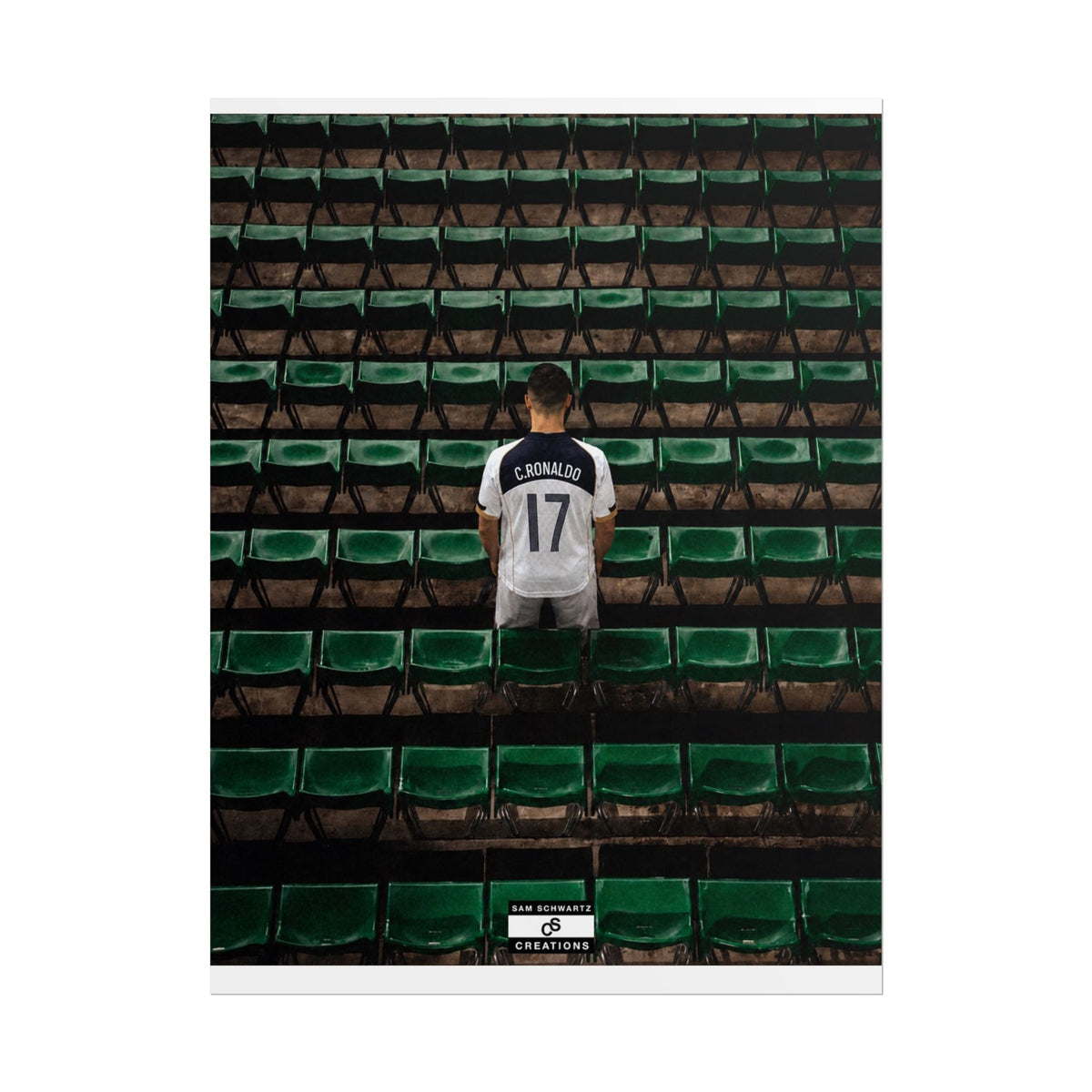 Before the Noise Poster | Young Cristiano Ronaldo Football Wall Art
