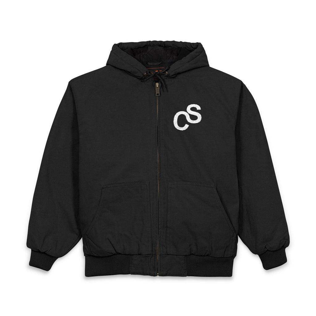 Embroidered Sam Schwartz Creations Logo Hooded Work Jacket