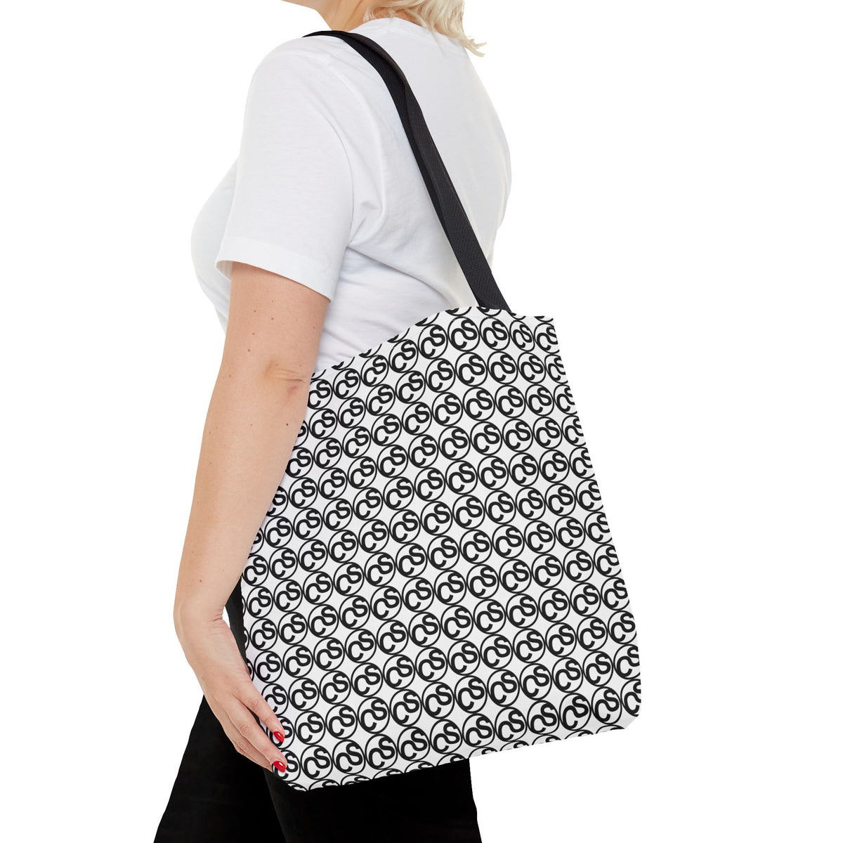 Sam Schwartz Creations Monogram Pattern Tote Bag