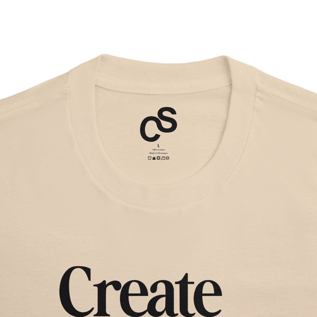 Sam Schwartz Creations "Create Something They Can't Ignore" Tee, Graphic T‑Shirt