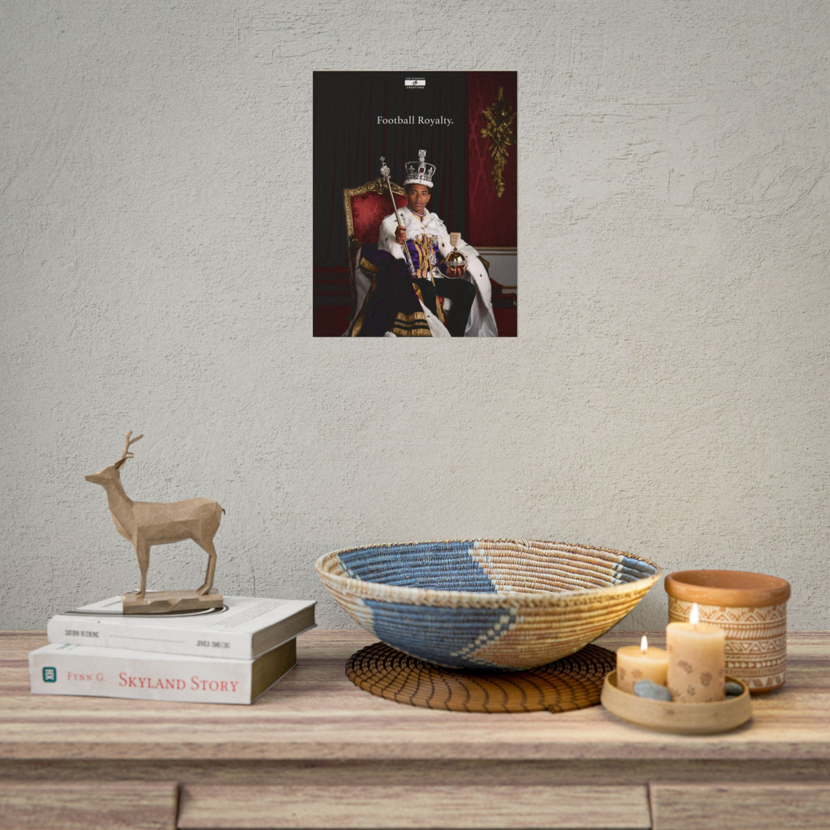 Football Royalty Rolled Poster