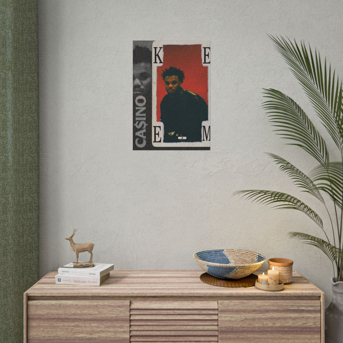 Casino Card Poster | Music Artist Playing Card Wall Art