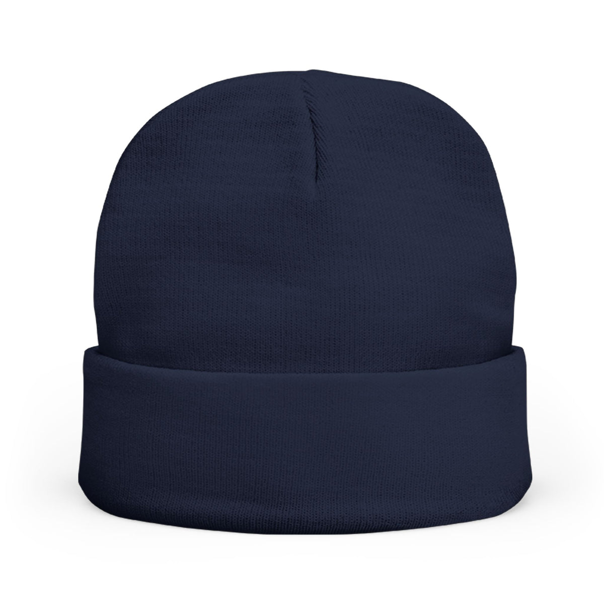 Embroidered Sam Schwartz Creations Logo Knit Beanie — Cozy Grey Winter Hat