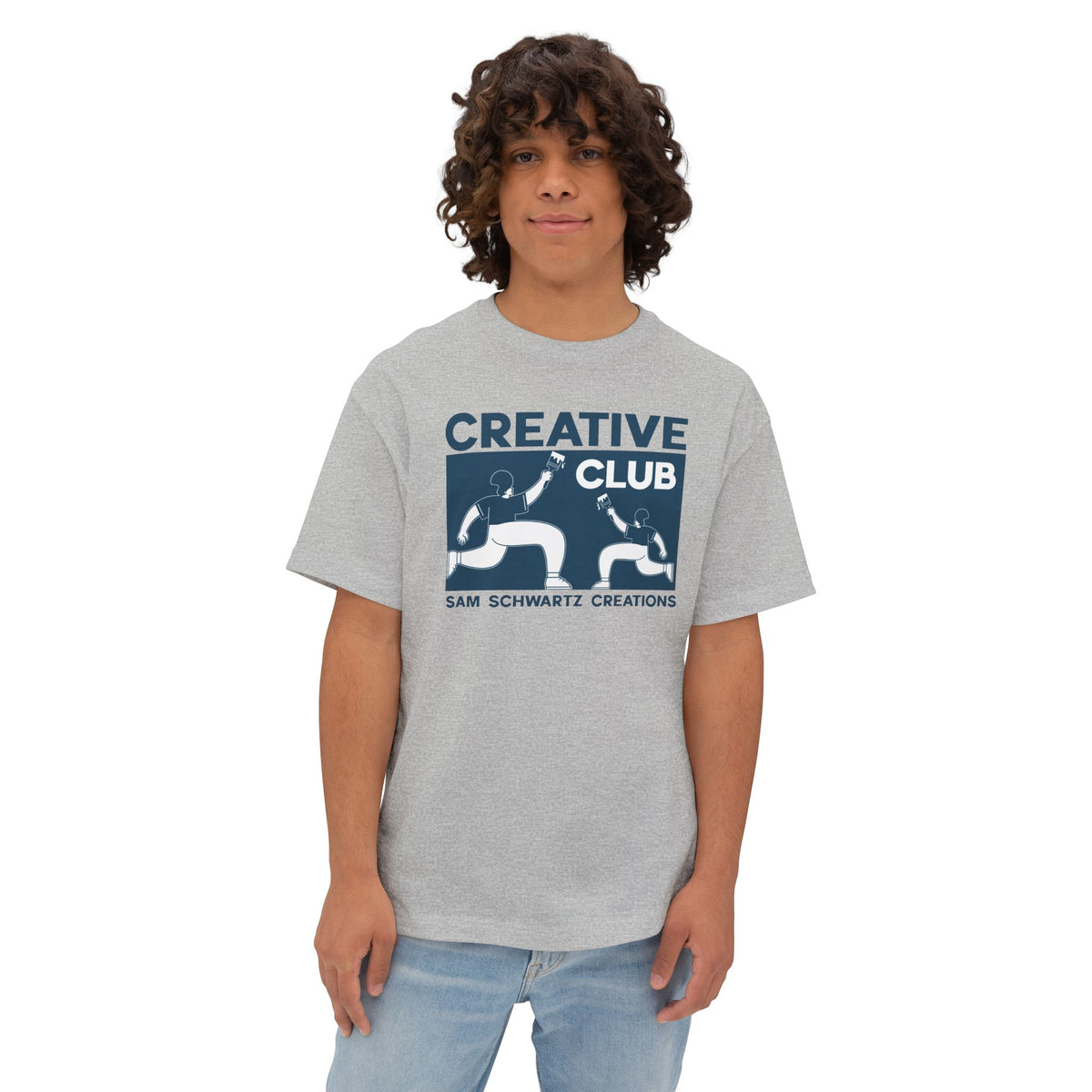 Sam Schwartz Creations Creative Club Tee — "Creative Club" Graphic T-Shirt