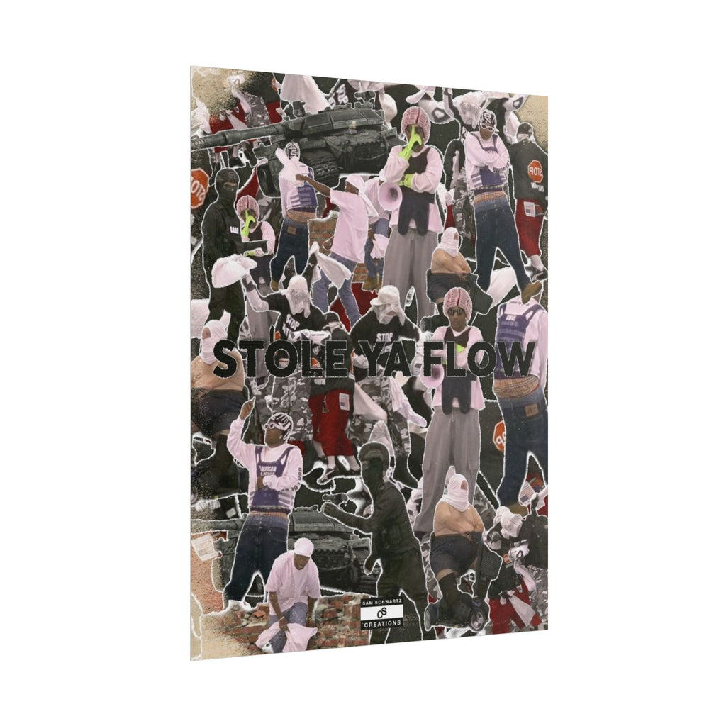 Stole Ya Flow Poster | Underground Hip-Hop Collage Wall Art