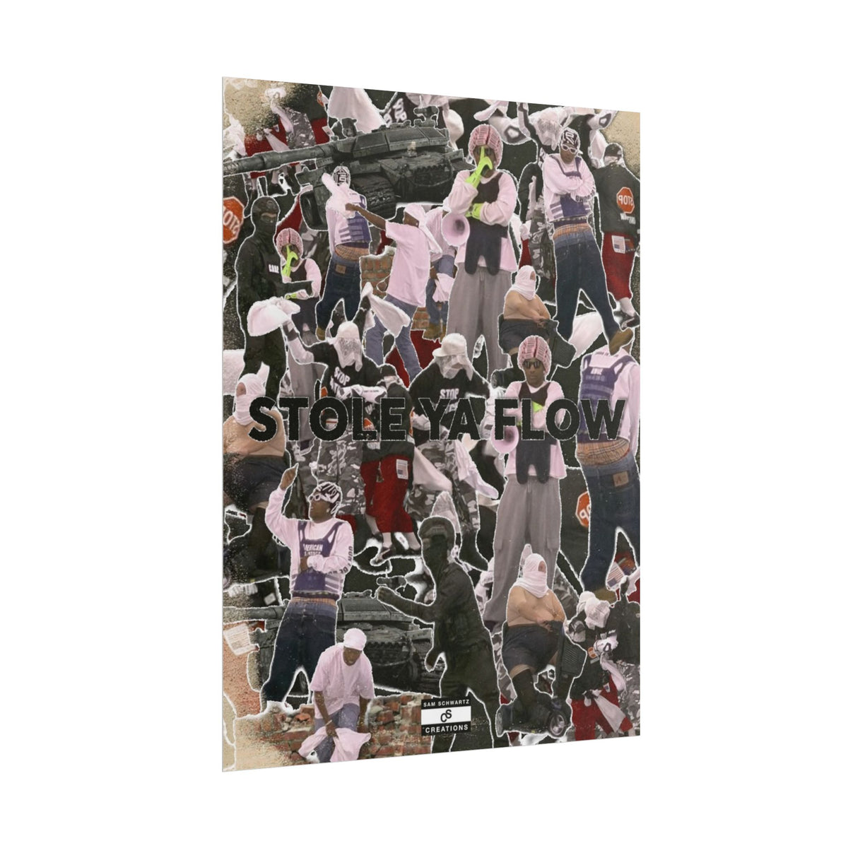 Stole Ya Flow Poster | Underground Hip-Hop Collage Wall Art