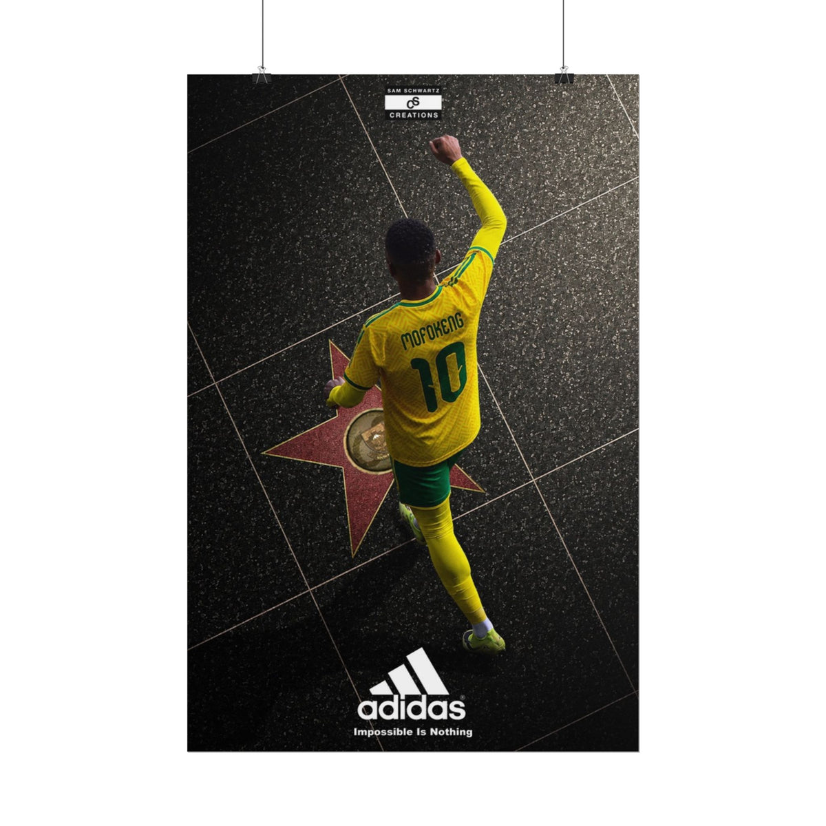 A Star Is Born Poster | Relebohile Mofokeng South Africa Football Wall Art