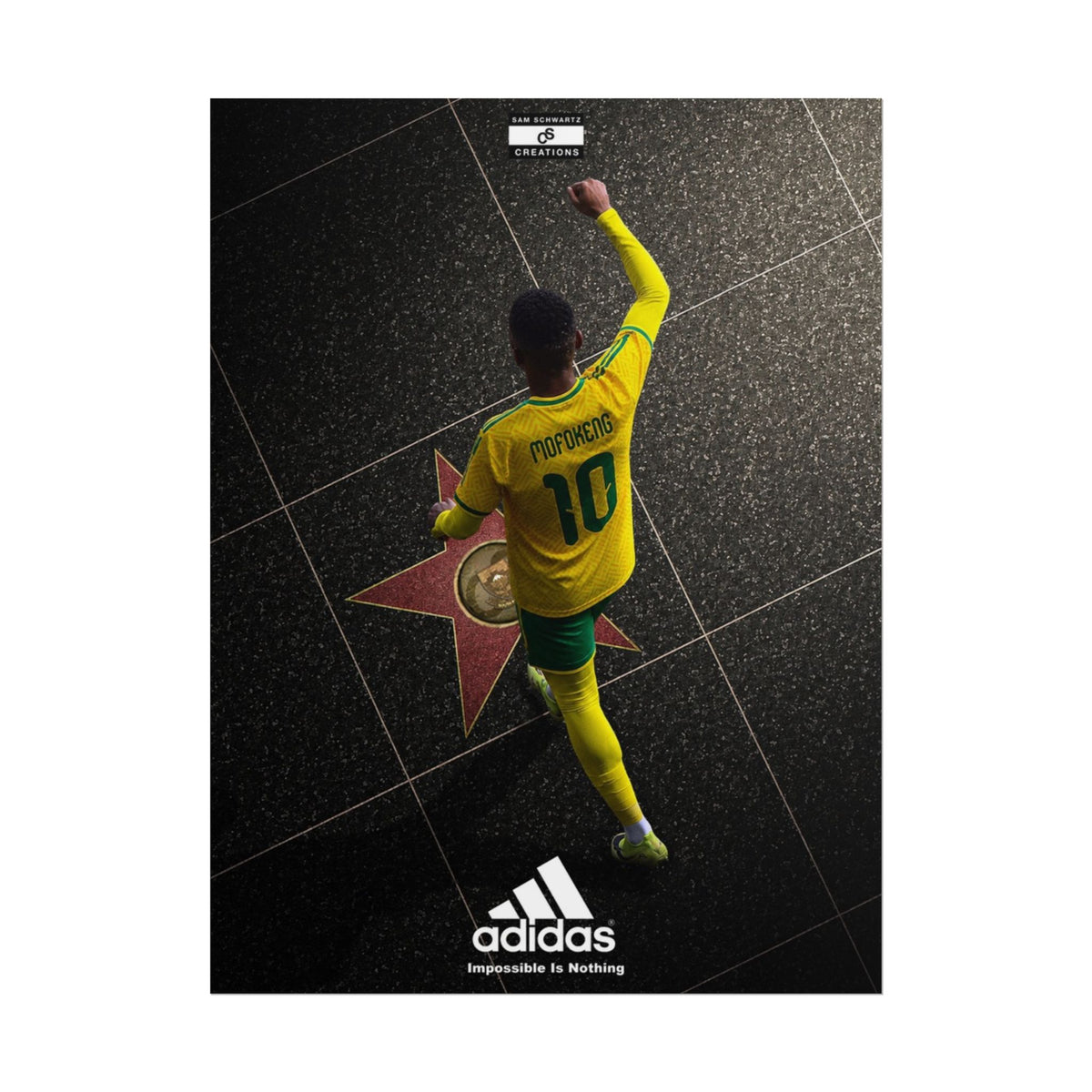 A Star Is Born Poster | Relebohile Mofokeng South Africa Football Wall Art