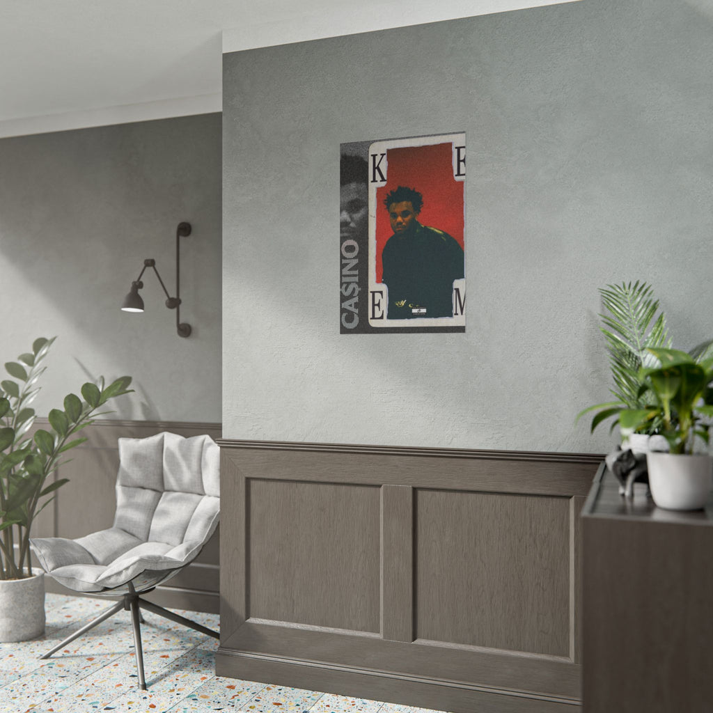 Casino Card Poster | Music Artist Playing Card Wall Art