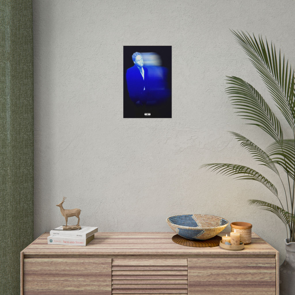 Blue Motion Poster | Contemporary Music Wall Art