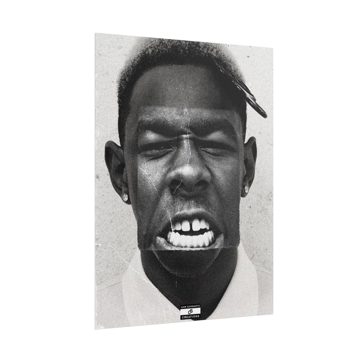 Monochrome Tyler Poster | Tyler, The Creator Art