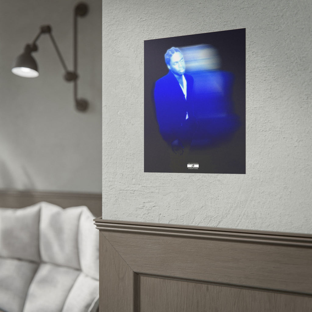 Blue Motion Poster | Contemporary Music Wall Art