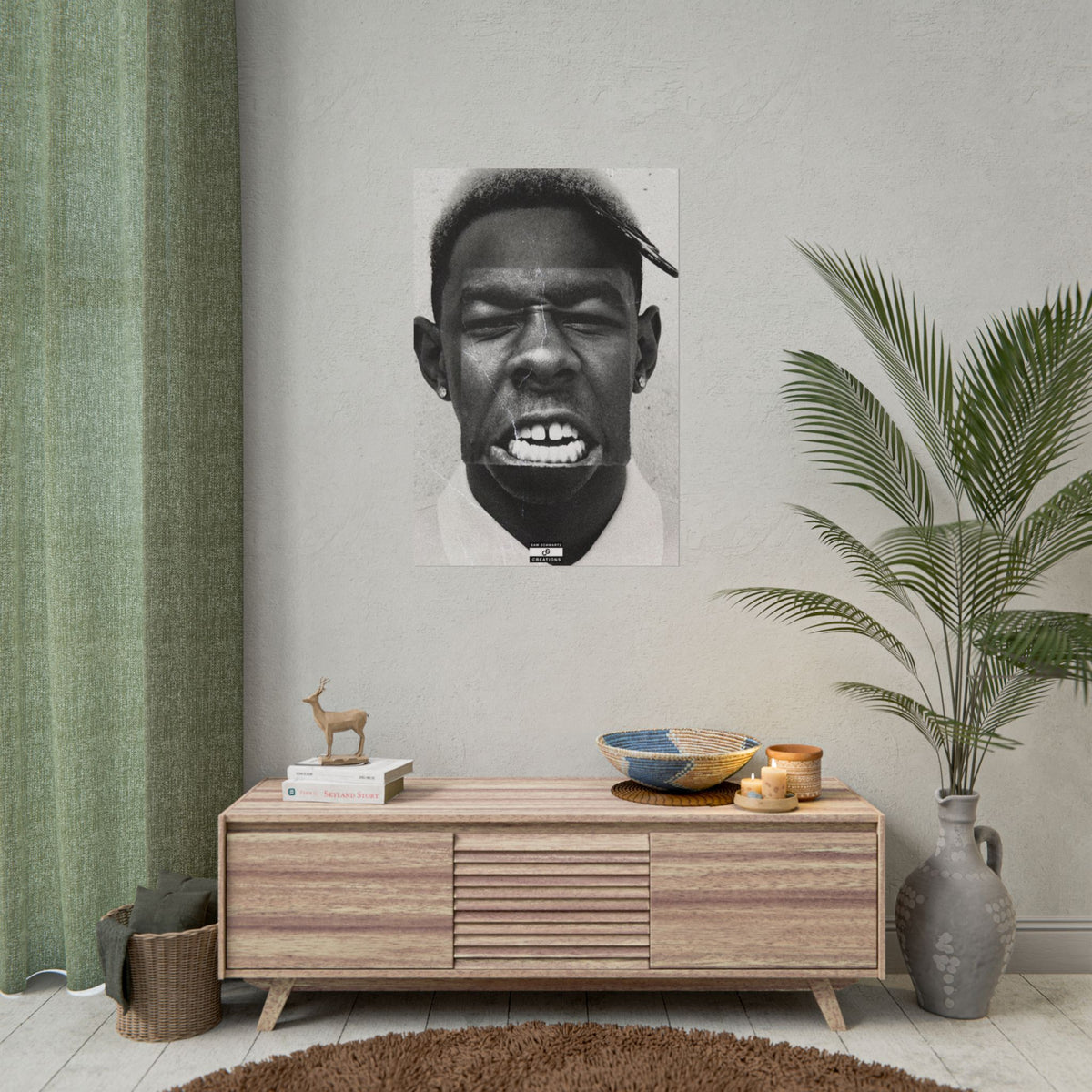 Monochrome Tyler Poster | Tyler, The Creator Art