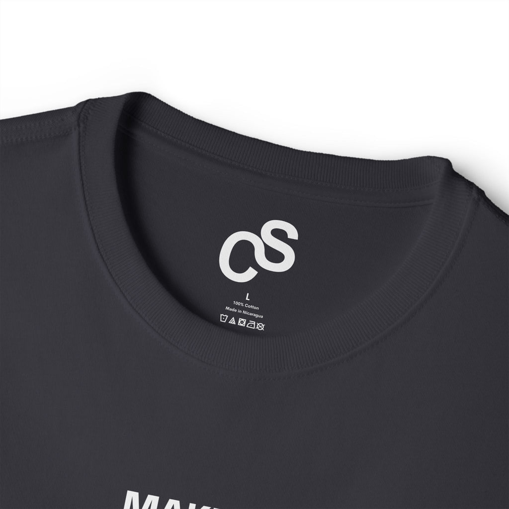 Sam Schwartz Creations "Make Ideas Not Excuses" Graphic T‑Shirt