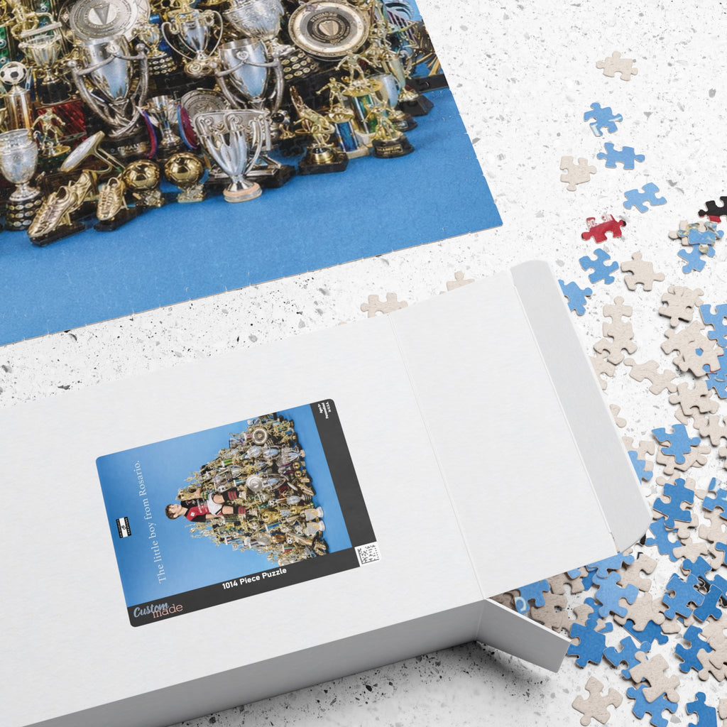 The Little Boy From Rosario Puzzle — Soccer Trophy Collage Jigsaw (110–1014 pcs)
