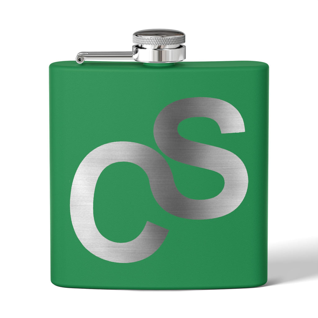 Sam Schwartz Creations Stainless Steel Flask — Brushed Metal Sam Schwartz Creations, 6 oz