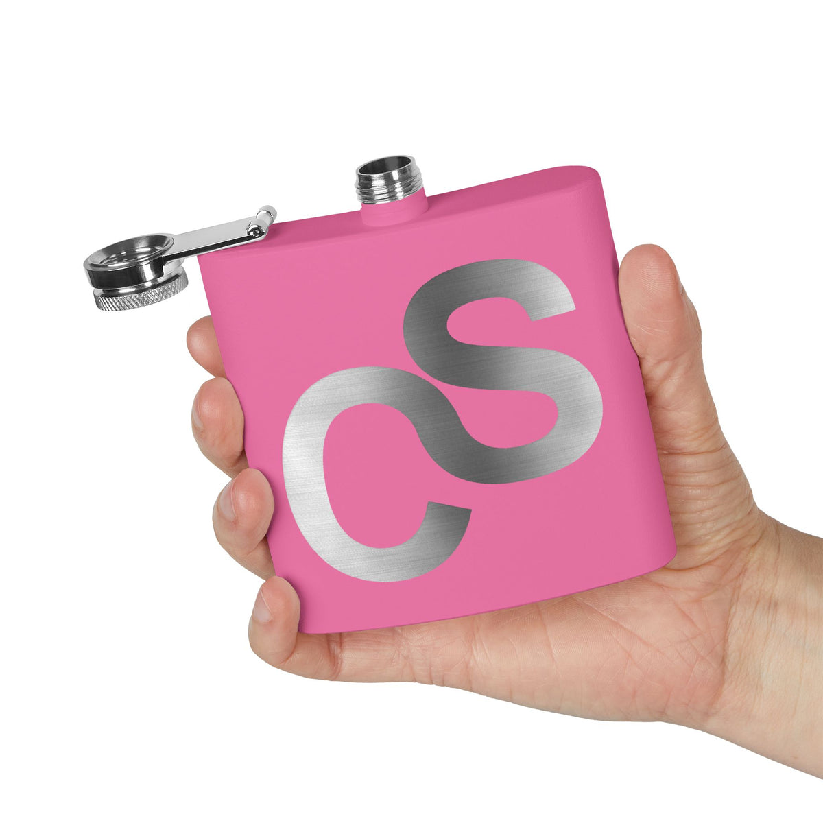 Sam Schwartz Creations Stainless Steel Flask — Brushed Metal Sam Schwartz Creations, 6 oz