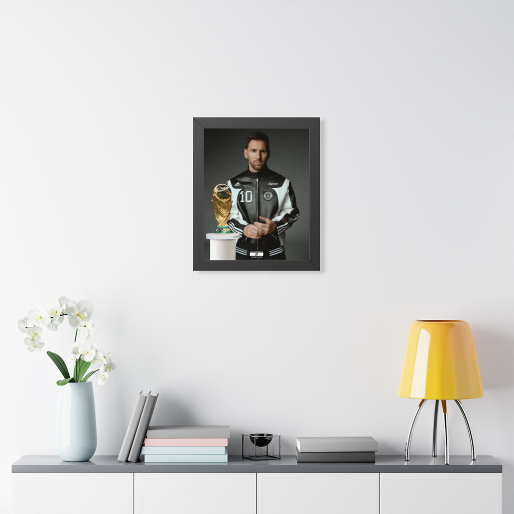 Messi x W.C Framed Poster — Framed GOAT Wall Art