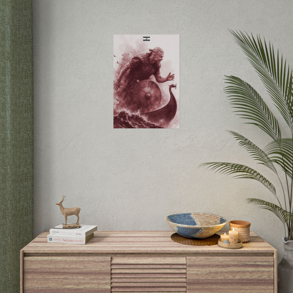 The Viking Poster | Erling Haaland Football Wall Art