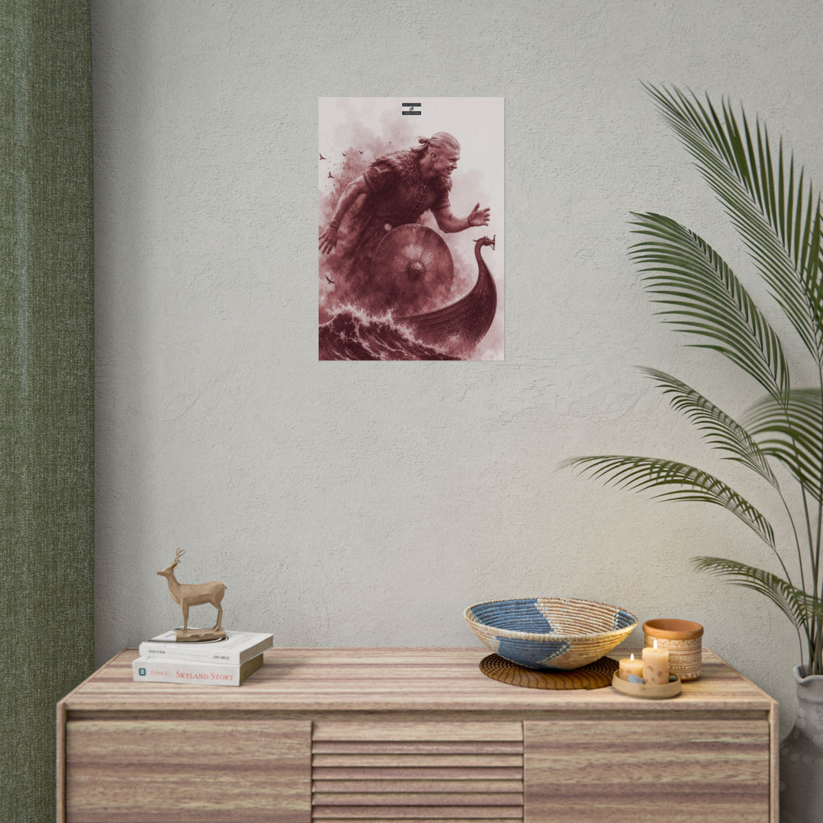 The Viking Poster | Erling Haaland Football Wall Art