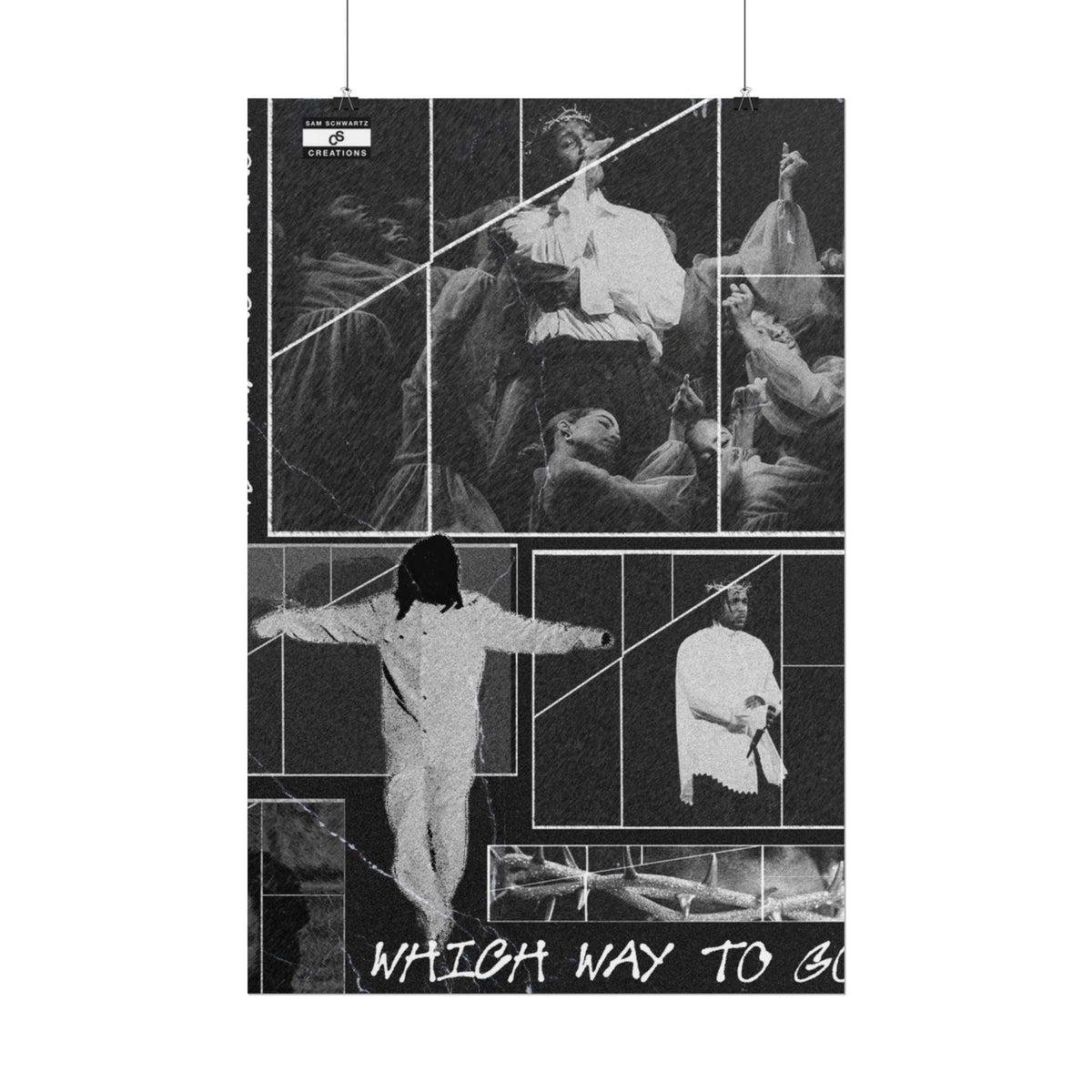 Which Way to Go Poster | Kendrick Lamar Live Music Collage Wall Art