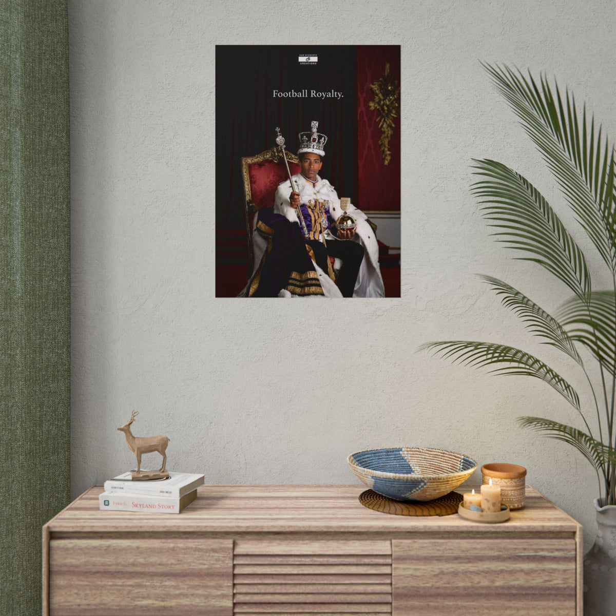 Football Royalty Rolled Poster