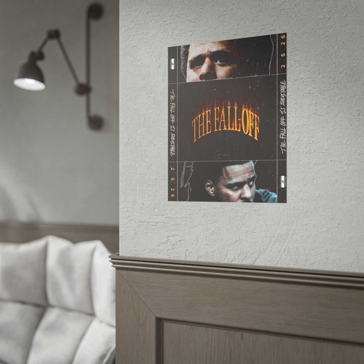 The Fall-Off 2.6.26 Poster | J. Cole Hip-Hop Wall Art