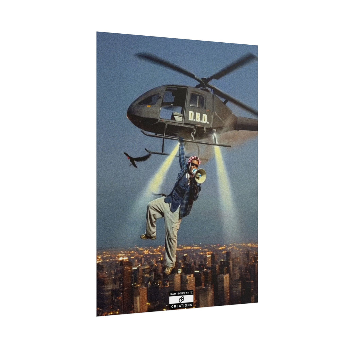Don't Be Dumb Poster | Helicopter Music Culture Wall Art