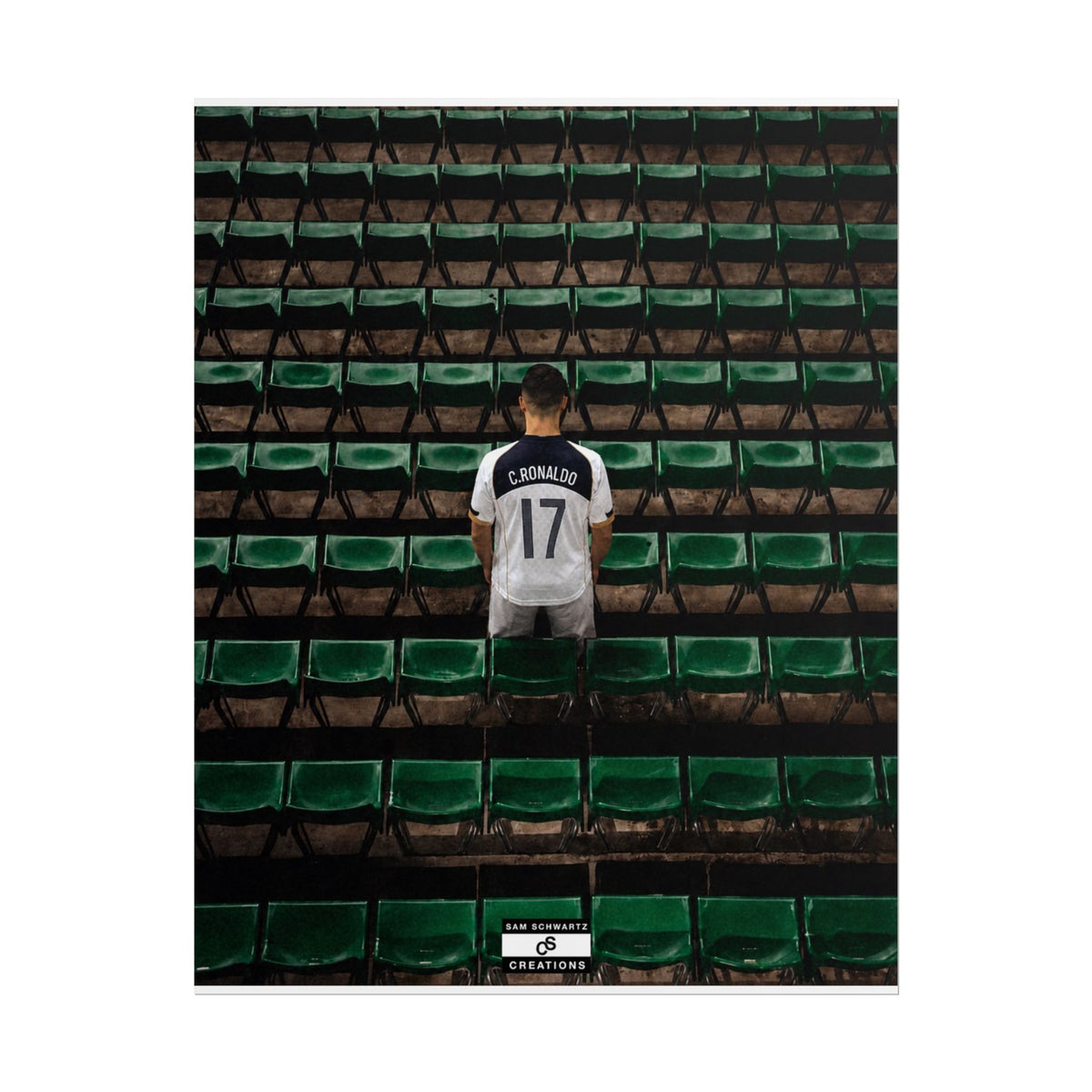 Before the Noise Poster | Young Cristiano Ronaldo Football Wall Art