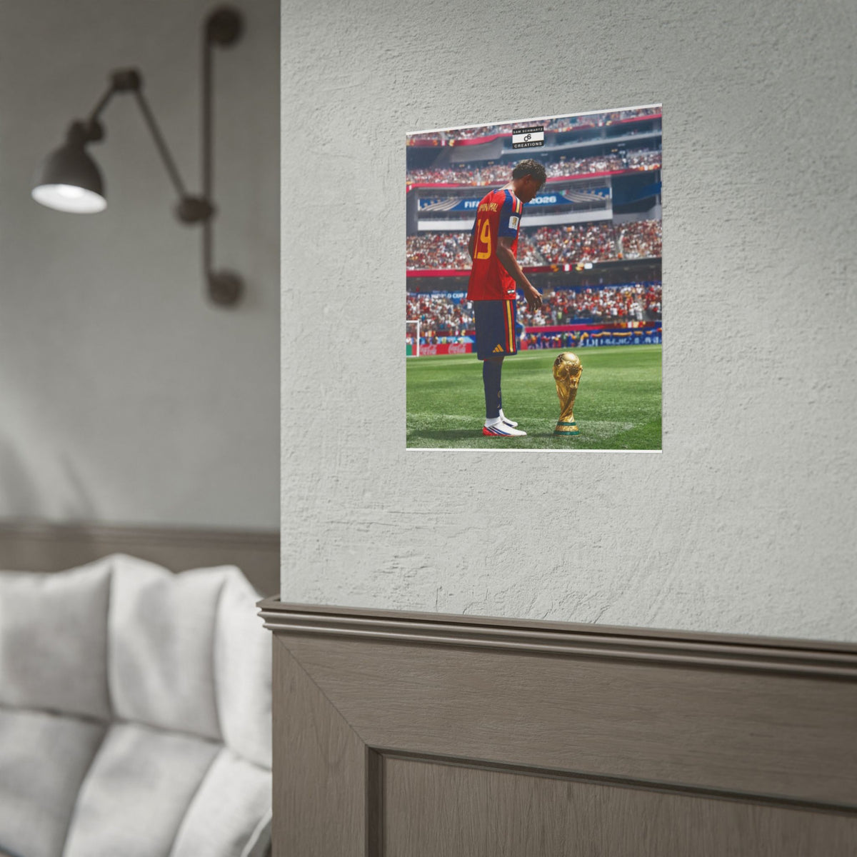 The Golden Dream Poster | Lamine Yamal Spain Football Wall Art