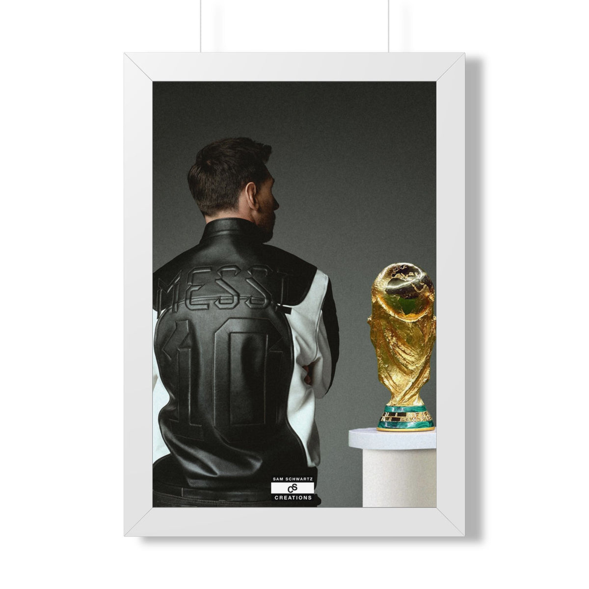 Messi X WC Framed Poster — Framed GOAT Wall Art