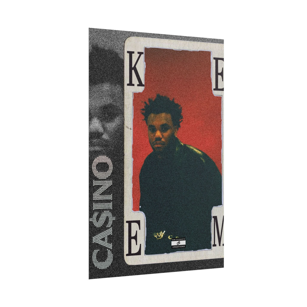 Casino Card Poster | Music Artist Playing Card Wall Art