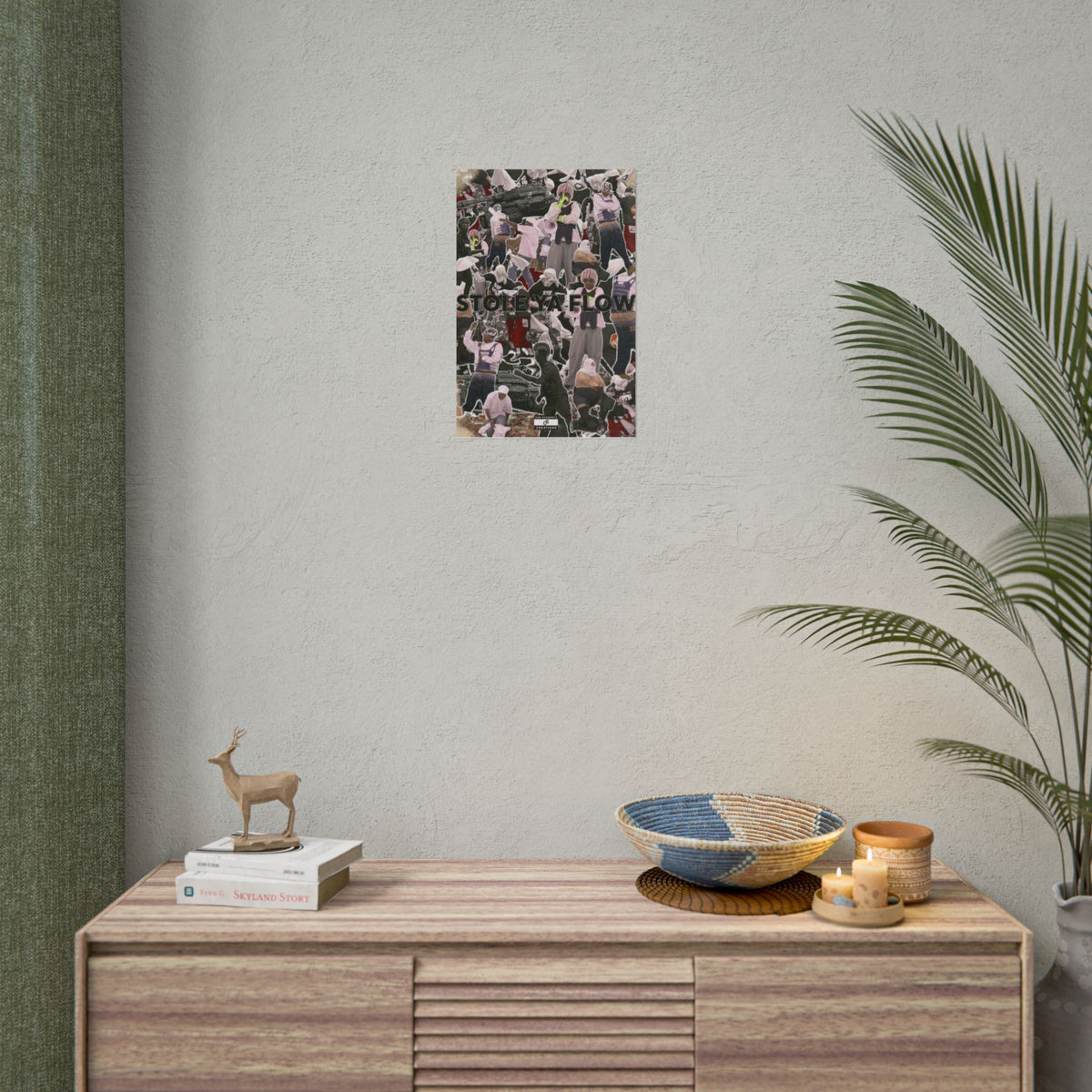 Stole Ya Flow Poster | Underground Hip-Hop Collage Wall Art