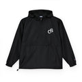 Sam Schwartz Creations x Champion Packable Anorak Jacket with Embroidered Chest Logo – Lightweight Windbreaker
